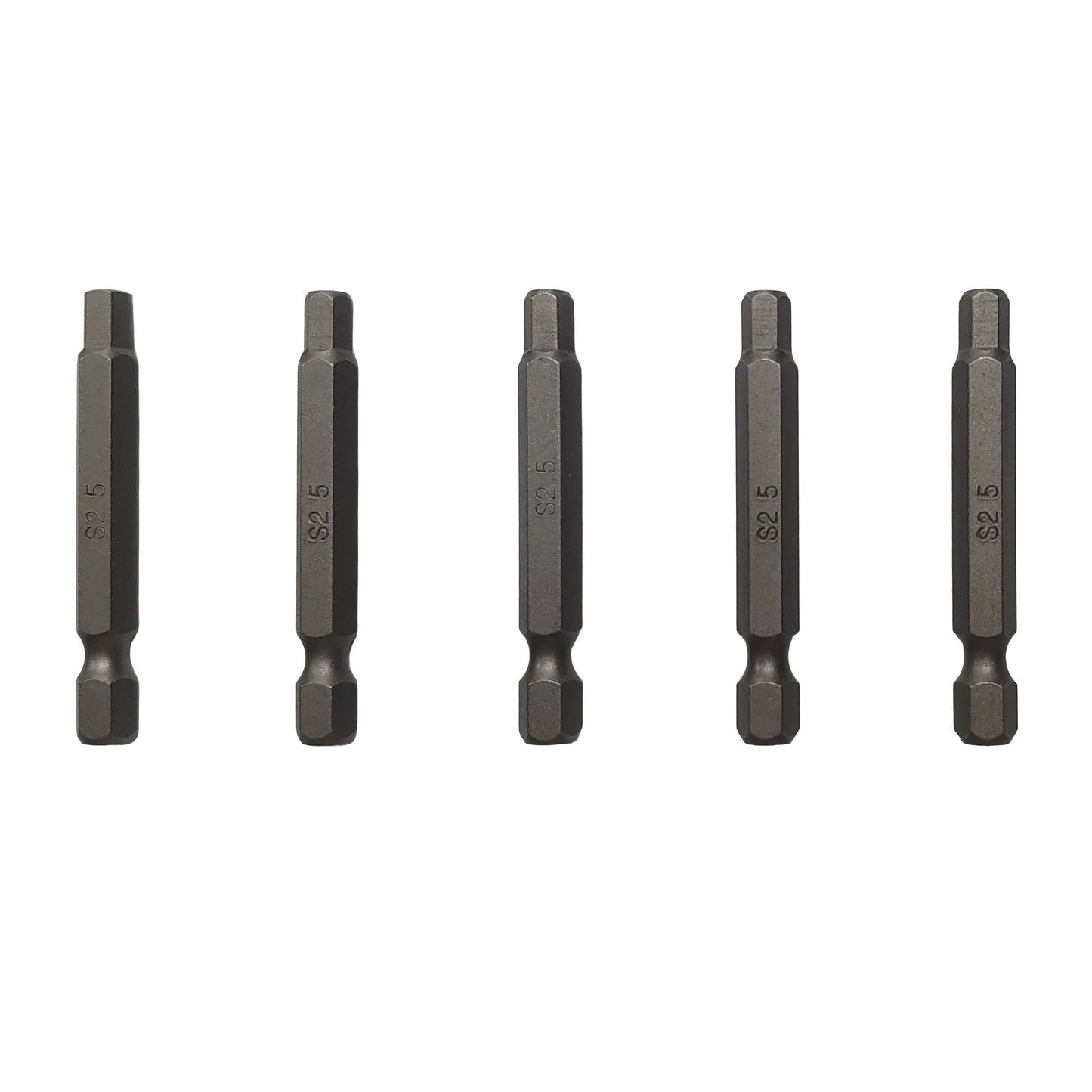 Zipbolt 5-Pack S2 Steel Hex Shank Quick-Release Driver Bits – 1/4" Standard Duty