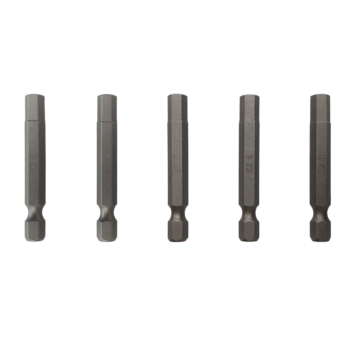Zipbolt 5-Pack S2 Steel Hex Shank Quick-Release Driver Bits – 1/4" Standard Duty