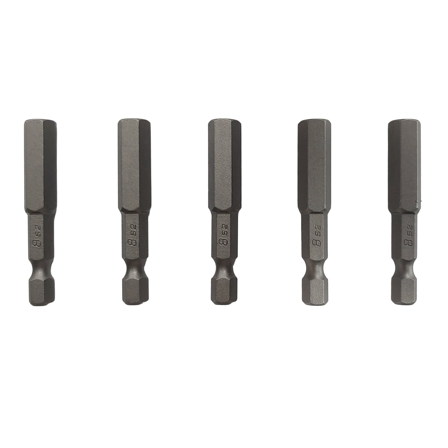Zipbolt 5-Pack S2 Steel Hex Shank Quick-Release Driver Bits – 1/4" Standard Duty