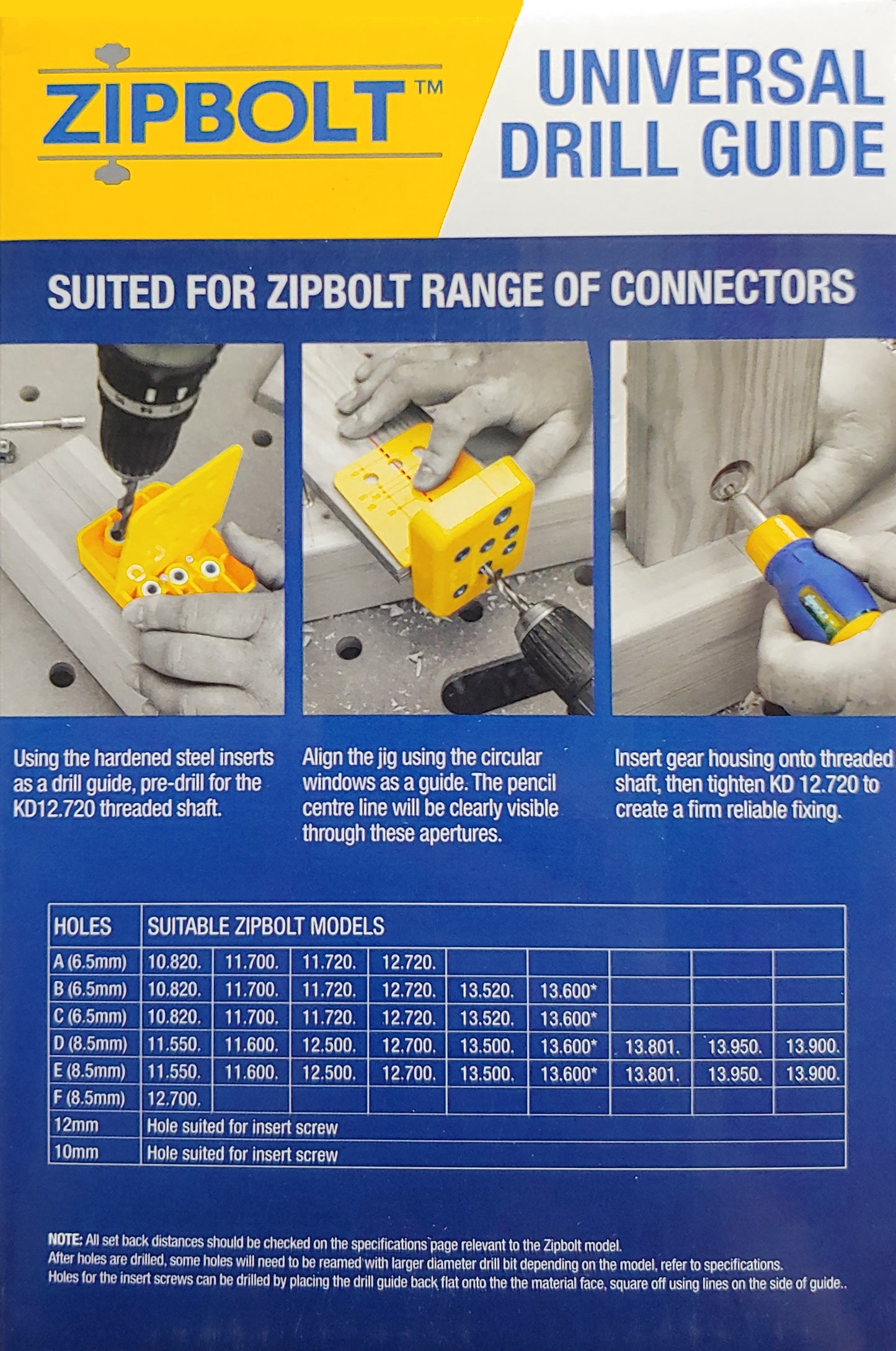 40.280 Universal Drill Guide for Staircase Handrails and Furniture Connectors