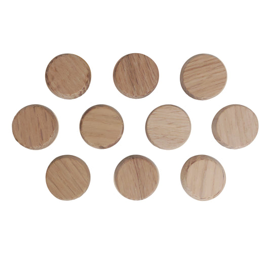 Handrail Fastener Accessory Red Oak Wood Plugs 10 Pack - 1"