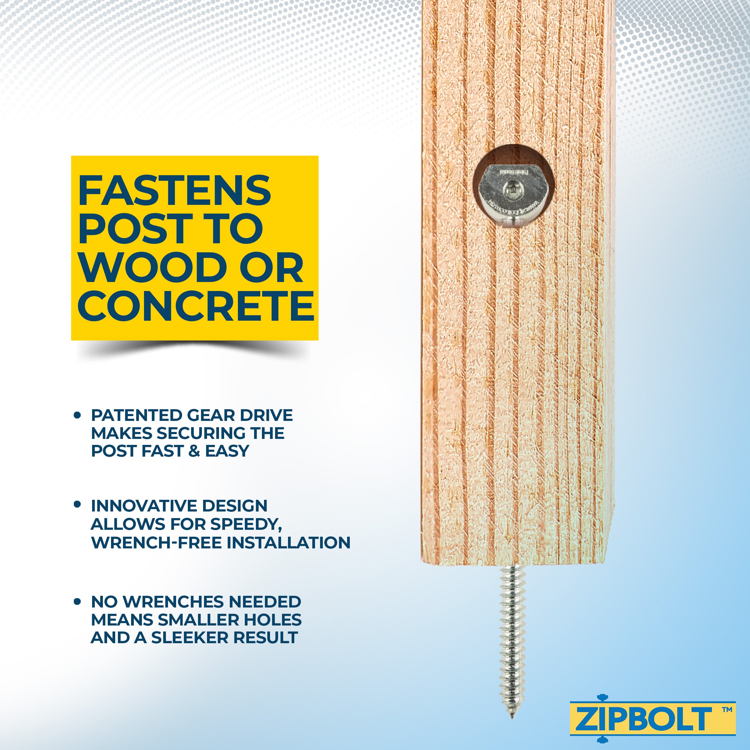 14.110 Super UT Newel Post Fastener — Quick and Easy Wrench-Free Insta ...