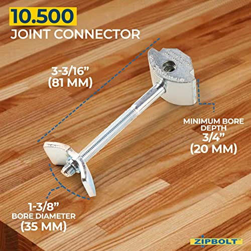 10.500 Countertop Connector — Joint Connector Drawbolt for Joining Cou