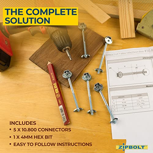 10.800 Countertop Connector — Joint Connector Drawbolt for Joining Cou