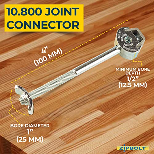 10.800 Countertop Connector — Joint Connector Drawbolt for Joining Cou