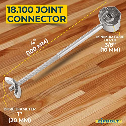 18.100 Ultra Slim Countertop Connector — Joint Connector Drawbolt for