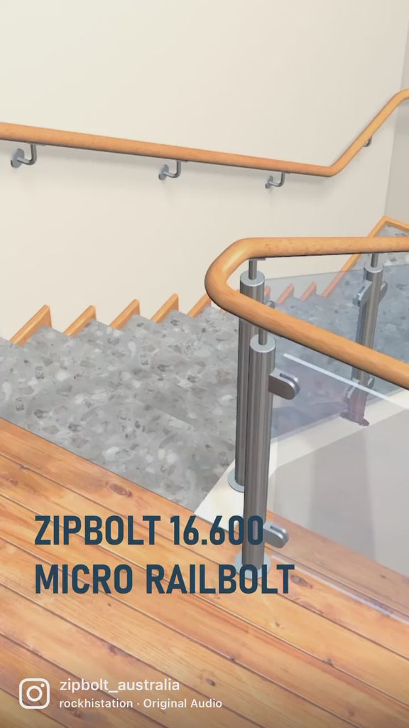 16.610 Micro Railbolt – Low Profile Staircase Handrail to Fittings Con ...